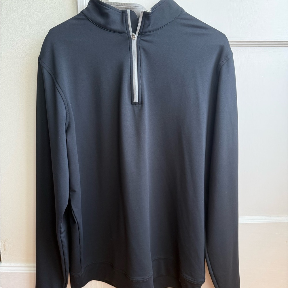Peter Millar Perth Quarter-Zip – Black | Performance Luxury Layer